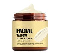 Beef Tallow Honey Body Skin Care Balm, Beef Tallow Skin Care Cream, Deeply Nourishing Organic Grass Fed Tallow Balm, Beef Tallow Cream for Face & Body, Moisturizing Skin Care Cream for Dry Skin