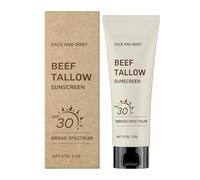 Beef Tallow Lozioni, Skin Moisturizing Tallow Sunscreen Sun Protections, 2,17 x 1,5 x 5,24 pollici, Adorabile nutrizione Sun Lozione, Face Daily Protection for Wife, Mother