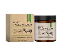 Beef Tallow, Natural Body Moisturizer, 2,17 x 2,17 x 2,56 Inches Organic Dry Skin Hydrating Lozione, 114 g Compact Nourishing Skincares Cream for Women and Girls