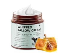 Beef Tallow Sebo di Res Sebo di Mucca Beef Moisturizer Beef Tallow Honey Balm - Tallow Skin Cream,Nutre in profondità viso e corpo 120 grammi