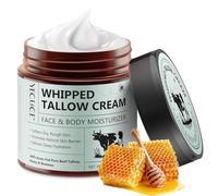 Beef Tallow, Sego di manzo per la pelle - balsamo idratante per viso, mani e corpo, puro al 100%, alimentato a erba - cura naturale della pelle, crema nutriente per pelle secca, rughe, eczema, 120g