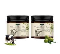 Beef Tallow Skincare, Balm Body Butter con olio d'oliva infuso - Idratante sego di manzo Bio Care Crema per la cura profonda, Beef Tallow Skincare per il corpo (2 pezzi, extra largo)