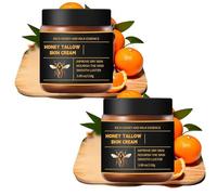 Beef Tallow Skincare - Balsamo per miele e cera d'api, crema idratante al 100% Organic Whipped Beef Tallows Cream, Cura profonda nutriente per viso e corpo (2)