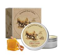 Beef Tallow Skincare | Crema di sebo di manzo biologica | Crema di sebo e | Crema di manzo Tallow in Fed Tallow Raw e Wild Honey - Per il viso e il corpo della pelle liscia idratante