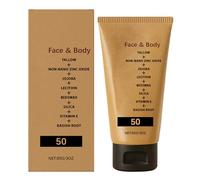 Beef Tallow Sunscreen Lotion SPF 50, non grigio Broad Spectrum Sunblock Cream Deep Moisturizing, Skin Nutriment, Sun Protection for Face and Body, Lightweight Daily Use Sun Care