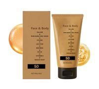 Beef Tallow Sunscreen, SPF 50 Tallow Sunblock Lozione, Non-Greasy Broad Spectrum Cream, Moisturizing Skin Protection for Face Body, Natural Daily Sun Care