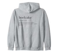 Beefcake Orso Definizione Gay Divertente Queer retrò Orgoglio Umorismo Felpa con Cappuccio