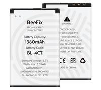 Beefix Batteria BL-4CT, batteria di ricambio di alta qualità, 1360 mAh, compatibile con Nokia 2720 Fold, 5310, 6600 Fold, 6700 Slide, 7210 Supernova, 7230, 7310 Supernova, X3, ecc.