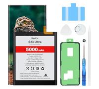 Beefix Batteria di ricambio per Samsung Galaxy S23 Ultra (SM-S918B), 5000 mAh ad alta capacità per Galaxy S23 Ultra (EB-BS918ABY) con strumenti di riparazione professionali