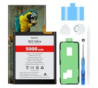 Beefix Batteria per Samsung Galaxy S23 Ultra SM-S918B, batteria sostitutiva ad alta capacità da 5000mAh per Galaxy S23 Ultra EB-BS918ABY con strumenti di riparazione professionali