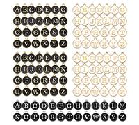 BEEFLYING 130 pezzi ciondoli smaltati alfabeto A~Z ciondoli smaltati iniziali 26 ciondoli lettera perline per collana braccialetto gioielli fare artigianato fai da te fornitori