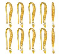 BEEFLYING 20PCS 18K Placcato Oro Reale Ganci per Orecchino Fili per Le Orecchie con Anelli Ciondolanti per Le Donne Ragazza Gioielli Fai da Te Che Fanno Artigianato