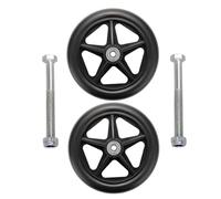 BEEGMA Accessorio Sostituzione di Sedia a Rotelle Ruote Anteriori di Ricambio 14/15/17/20/19cm Ruote per sedie a rotelle per Disabili e Anziani con Viti Antiscivolo(6inch-140mm)