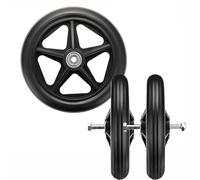 BEEGMA Ruote per Carrozzina Disabili Ruote Anteriori per Sedie a Rotelle Diametro 14/15/17/20/19cm Ruote Anteriori Piene 2 Pezzi Ricambio Ruote con Viti(6inch(15cm))