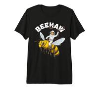 Beehaw Apicoltore Divertente Bee Wrangler Miele Api Amante delle Api Maglietta Premium