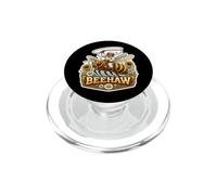 Beehaw, divertente apicoltura, apicoltura, cowboy, gioco di parole PopSockets PopGrip per MagSafe
