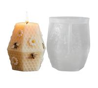Beehive Candle Mold - Easy Release Reusable | Pillar Candle Casting Kit, Durable Silicone Mold For Beginners Professionals Children Home School Studio Crafting Workshops Gatherings Creative Çandle