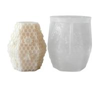 Beehive Candle Mold - Reusable Crafting Art Silicone Mold For Beeswax Candle Making, Durablee Flexible Casting Tool Providing Detailed Honeycomb Shape Output | Easy Release Design Supporting Clean