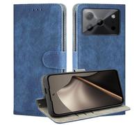 BEEJTUNY Cover Pelle per Doogee Note 56/Note 56 Pro/56 Plus, Custodia Antiurto con Protezione RFID, Guscio di Chiusura Magnetica, Custodia Protettiva in TPU Inclusa.Blu