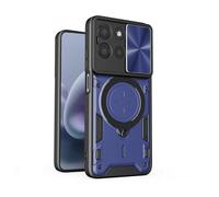 BEEJTUNY Cover per Xiaomi Redmi Note 14 Pro+ Plus 5G con Anello, Custodia Protettiva Magnetica con Protezione Obiettivo, Case Antiurto con Supporto Girevole a 360°. Blu