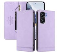 BEEJTUNY Custodia in Pelle per Oukitel C58 4G/C58 Pro 4G, Cover a Libro con Blocco RFID, Forte Magnete, Guscio a Portafoglio Antiurto Delicata. Viola