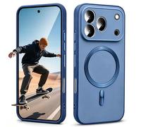 BEEJTUNY Custodia Per Oppo Reno15 FS/Reno 5 F 5G, Cover Con Anello Metallico Integrato Compatibile Con Accessori Magnetici, Supporta Ricarica Wireless.Blu