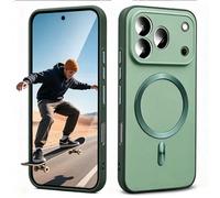 BEEJTUNY Custodia Per Tecno Camon 40 Pro 4G, Cover Con Anello Metallico Integrato Compatibile Con Accessori Magnetici, Supporta Ricarica Wireless.Verde