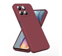 BEEJTUNY Custodia per ZTE Blade A35 / ZTE Blade A55 in Silicone, Cover Bumper Protettiva [Anti-Impronte, Anti-Shock], Custodia Morbida e Sottile，Case Robusta. Red