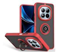 BEEJTUNY Custodia Protettiva per Xiaomi Redmi Note 15 Pro+ Plus/Poco M8 Pro con Anello, Cover in TPU+PC con Supporto a 360° con Magnetico, Guscio Antiurto e Cover Robusta. Rosso