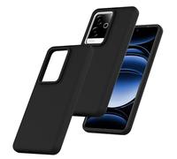 BEEJTUNY Custodia Silicone per Realme GT 6 5G / Realme GT 6T, Cover Silicone Liquido Protettiva, Anti Impronte, Anti Sbiadimento, Silicone Custodia Inodore. Nero
