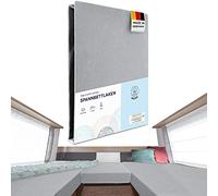 Beeke® Lenzuolo con angoli elasticizzati per camper [3 pezzi] Lenzuolo elasticizzato per letto posteriore di roulotte [Made in Germany] con 97% cotone e 3% elastan [OekoTEX Standard 100 per neonati]