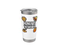 Beekeeper Apiarist Honey Is The Answer Bicchiere termico in acciaio inox doppia parete
