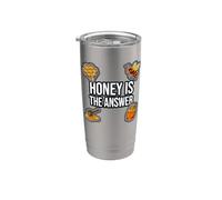 Beekeeper Apiarist Honey Is The Answer Bicchiere termico in acciaio inox doppia parete