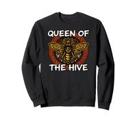 Beekeeper Queen of The Hive Honey Bee Graphic Felpa