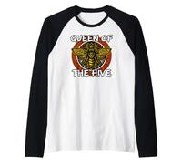 Beekeeper Queen of The Hive Honey Bee Graphic Maglia con Maniche Raglan