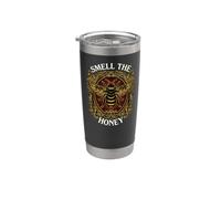 Beekeeper Smell The Honey Vintage Bee Apiary Graphic Bicchiere termico in acciaio inox doppia parete