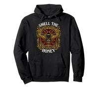 Beekeeper Smell The Honey Vintage Bee Apiary Graphic Felpa con Cappuccio