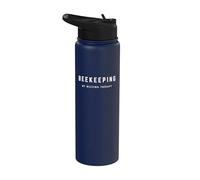 Beekeeping My Buzzing Therapy - Divertente detto amante delle api Stainless Steel Insulated Water Bottle