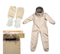 Beekeeping Suit - Bee Suit | Beekeeping Suits For Women| Bee Keeping Suiit | Beekeepings Full Body Suits With Detachable Hood | Beekeepers Thickened Clothes Hooded For Rainforest Garden Apiary