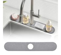 Beekfect Tappetino paraspruzzi per lavello da cucina in pietra, ad asciugatura istantanea, per cucina, bagno, lavello, piano di lavoro, dietro il rubinetto, vassoio per lavello in pietra super