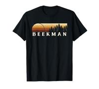 Beekman, LA Vintage Evergreen Tramonto anni Ottanta Retro Maglietta
