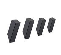 Beelee BA9808B-4 - Ganci da parete per accappatoio, cappotto, ganci robusti per cappelli, appendini per vestiti, ganci da parete per BA9808B-4