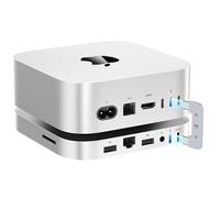 BEELINK EX Mate Mini-A 80Gbps Thunderbolt 5 Mac mini M4 Dock & Stand, Dual PCIex2 SSD Slot, Max 16TB Espansion, PD3.0 Port, SD4.0 Card Reader, 2.5G LAN, 2* USB A 10Gbps per laptop/PC desktop/mini PC
