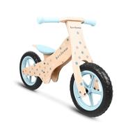Beeloom - BUBBLE BIKE, Bicicletta in Legno Senza Pedali, Cavalcabile per Equilibrio e Apprendimento, Design Unisex Blu, Sedile Regolabile, Per Bambini a Partire da 2 Anni