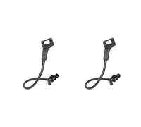 Beelooom 2 supporti per microfono a collo di cigno flessibile a 360 gradi, supporto regolabile per microfono da scrivania con clip