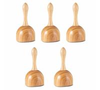 Beelooom 5 coppette in legno per massaggi e massaggi e drenaggio linfatico, per terapia del legno, anticellulite