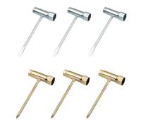 BEELUKY 6 Pezzi Chiave Combinata Tipo T 13mm x 19mm Chiave per Motosega Chiave a T Chiave per Candela e Cacciavite a Taglio Accessori per Motoseghe per Candela Motosega Sega a Catena Scrench