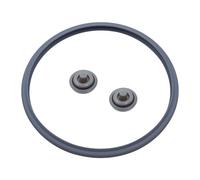 BEELUKY per WMF Guarnizione in Gomma di Ricambio Anello di Ricambio per Pentola a Pressione Guarnizione Pentola a Pressione Ø 22 cm e 2 Guarnizioni per Segnale di Cottura per Silit WMF Fissler