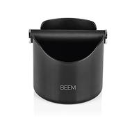 BEEM Contenitore per colino nero, con rivestimento in silicone, facile da pulire, con fondo gommato, grande capacità di 650 ml
