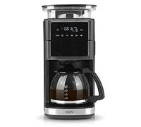 BEEM FRESH AROMA-PERFECT III Macchina da caffè con filtro in vetro | Acciaio inossidabile | caraffa in vetro e funzione di mantenimento del calore | Macinino conico | Timer 24H | 1000 W | 10 tazze